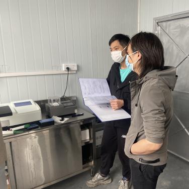 江門新會(huì)某電鍍廠水質(zhì)多參數(shù)檢測儀裝機(jī)培訓(xùn)